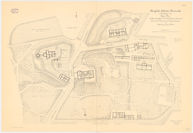 Alte Karte von München, Deutschland, auf Papier gedruckt mit zusätzlichem Text, zeigt zahlreiche Gebäude und Stadtlayout.