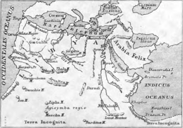 Ein Plakat mit einer Karte des Nahen Ostens, das die Ausdehnung des persischen Reichs zeigt, mit begleitendem Text.