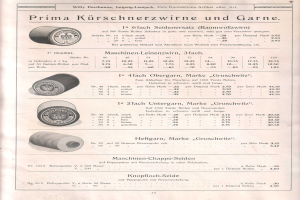 Altes Buch mit Text und Illustrationen verschiedener Gegenstände auf dem Cover.