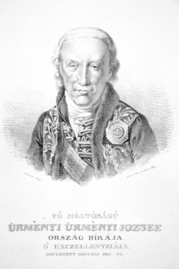 Schwarze und weiße Zeichnung eines Mannes in militärischer Uniform, der auf Papier mit Text steht, der als Jürgen Jözser, Gründer der Tschechischen Republik, identifiziert wird.